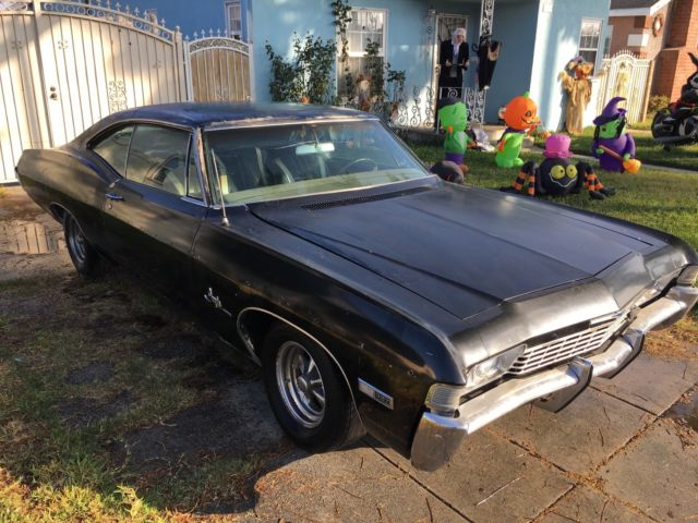 1968 Black Chevrolet Impala Fastback