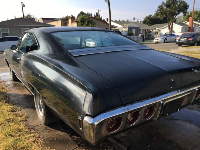 1968 Black Chevrolet Impala Fastback