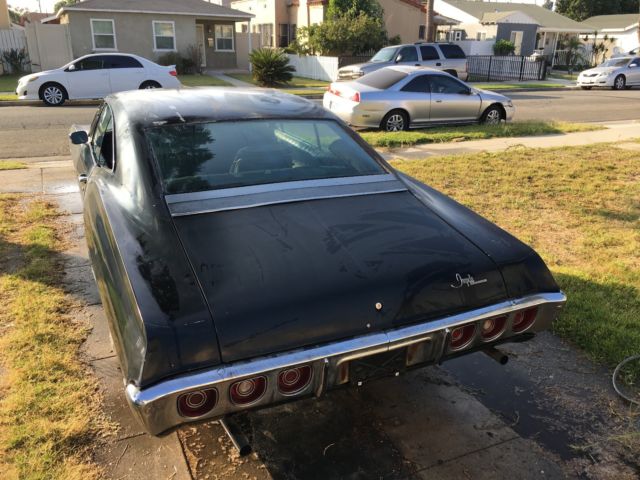 1968 Black Chevrolet Impala Fastback