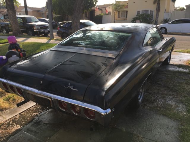 1968 Black Chevrolet Impala Fastback