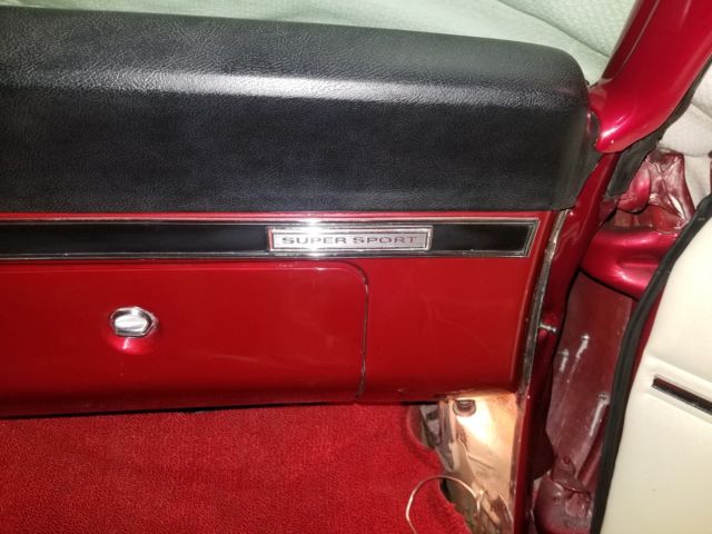 1968 Red Chevrolet Impala Coupe