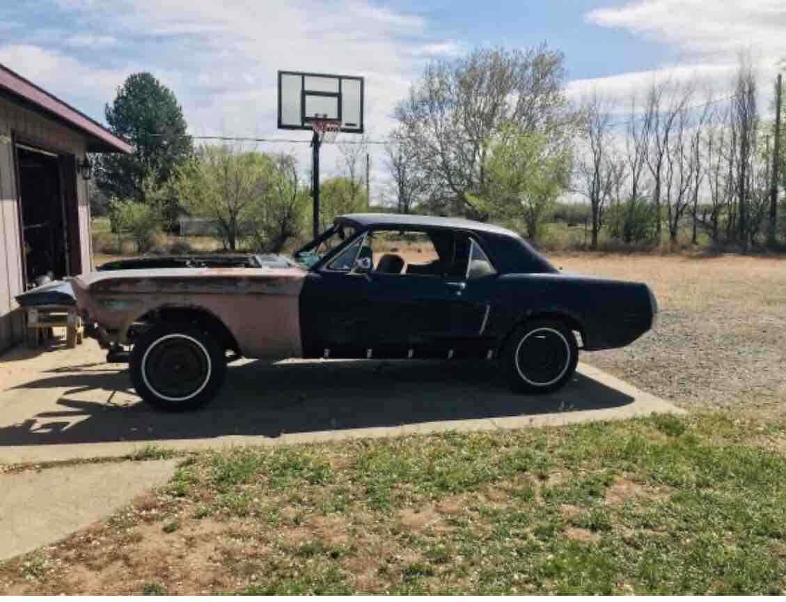 1968 Blue Ford Mustang Coupe