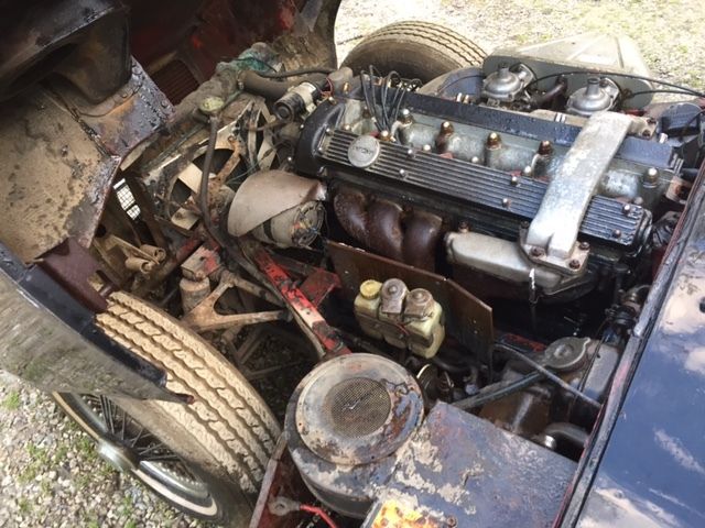 1968 Black Jaguar E-Type 2 door coupe