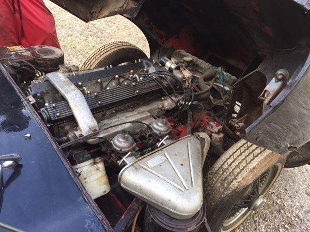 1968 Black Jaguar E-Type 2 door coupe