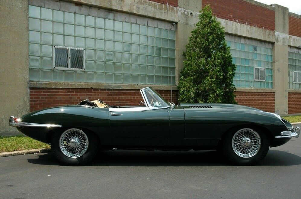 1968 Green Jaguar E-Type Convertible