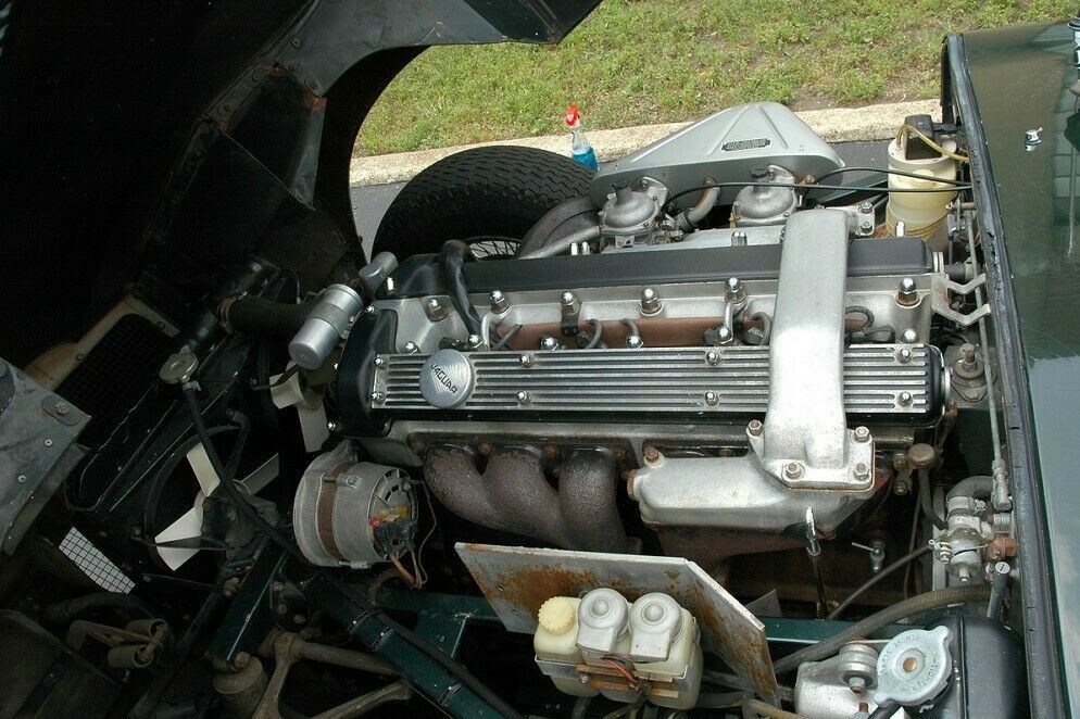 1968 Green Jaguar E-Type Convertible