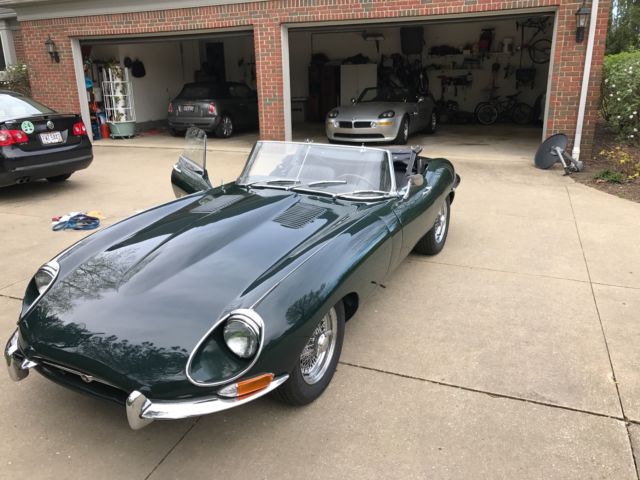 1968 British Racing Green Jaguar E-Type Convertible