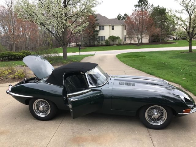 1968 British Racing Green Jaguar E-Type Convertible