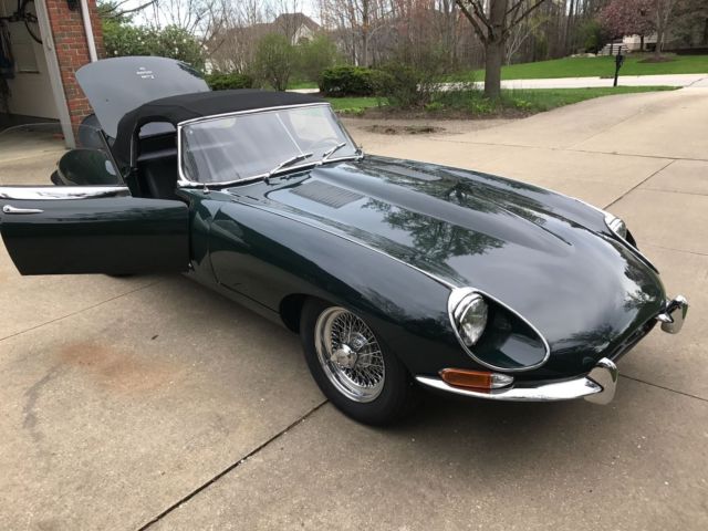 1968 British Racing Green Jaguar E-Type Convertible
