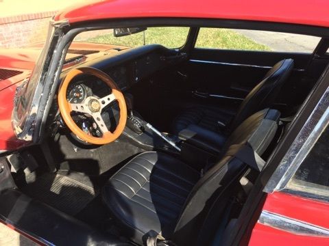 1968 Magenta Jaguar E-Type Coupe