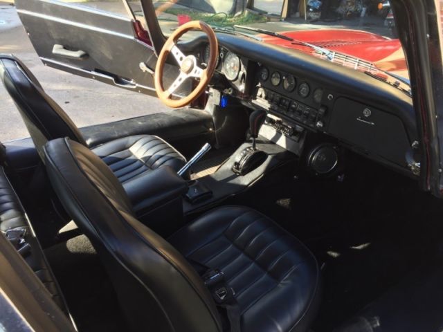 1968 Magenta Jaguar E-Type Coupe