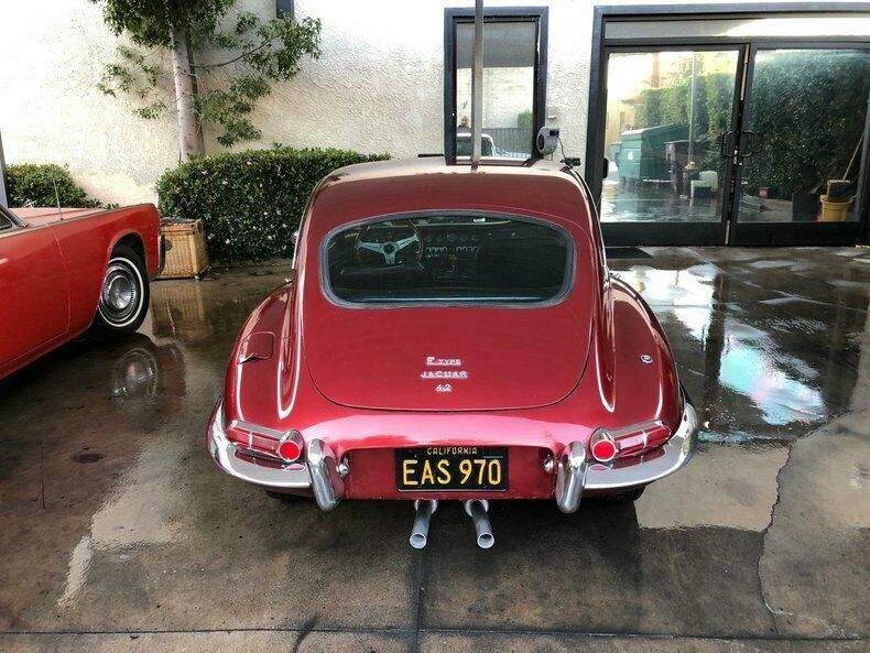 1968 Burgundy Jaguar E-Type Coupe