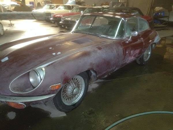 1968 Blue Jaguar E-Type Coupe