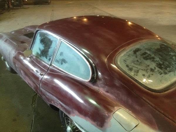 1968 Blue Jaguar E-Type Coupe