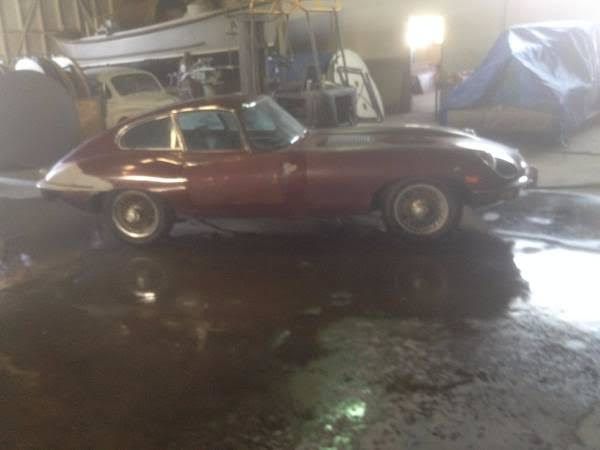 1968 Blue Jaguar E-Type Coupe