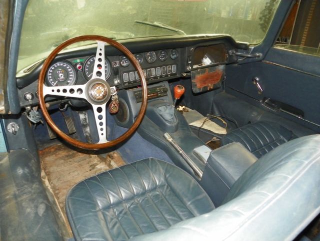 1968 Blue Jaguar E-Type Coupe