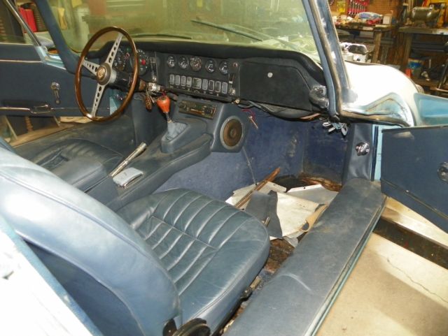 1968 Blue Jaguar E-Type Coupe