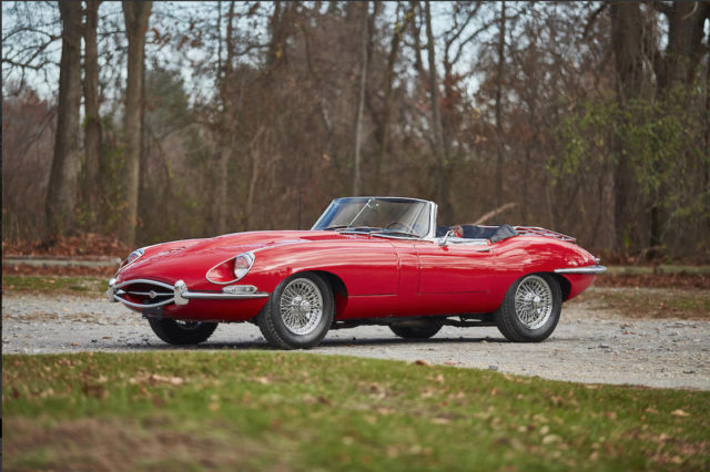 1968 Red Jaguar E-Type Convertible
