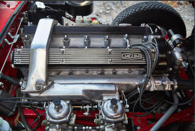 1968 Red Jaguar E-Type Convertible