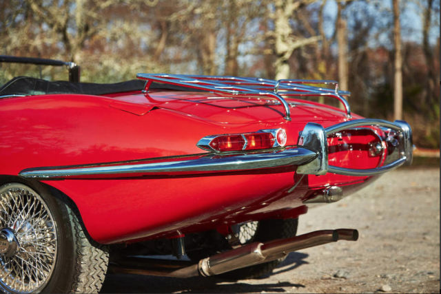 1968 Red Jaguar E-Type Convertible