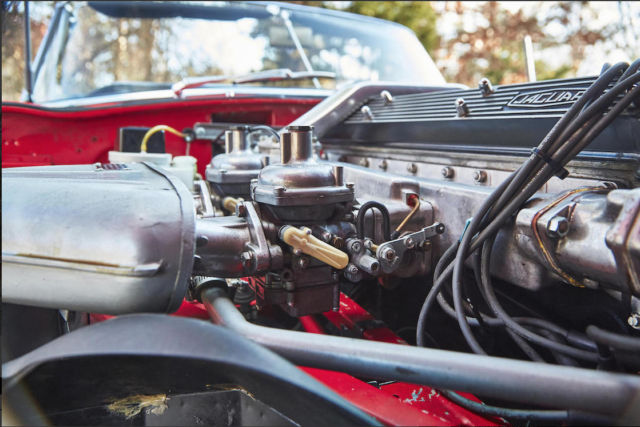 1968 Red Jaguar E-Type Convertible