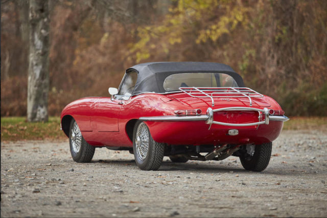 1968 Red Jaguar E-Type Convertible