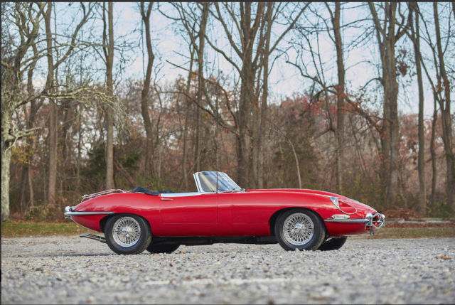 1968 Red Jaguar E-Type Convertible