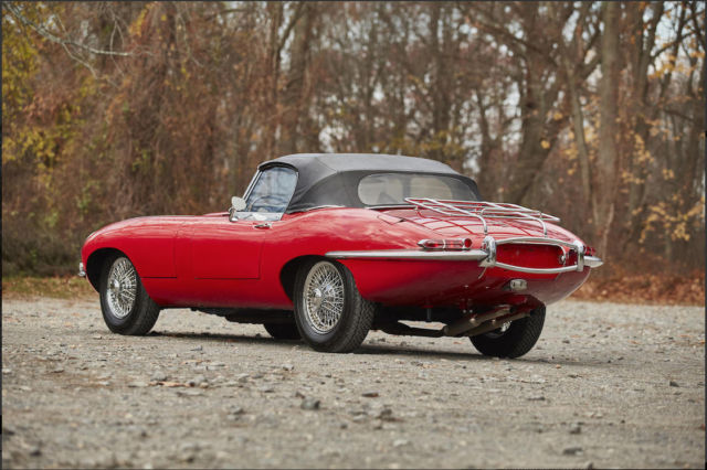 1968 Red Jaguar E-Type Convertible