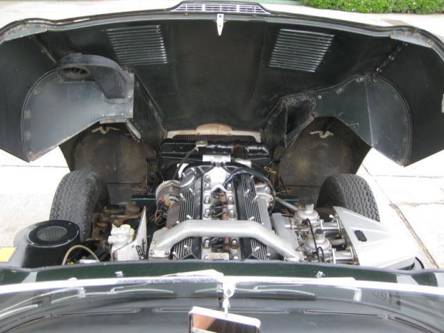 1968 Green Jaguar E-Type Convertible
