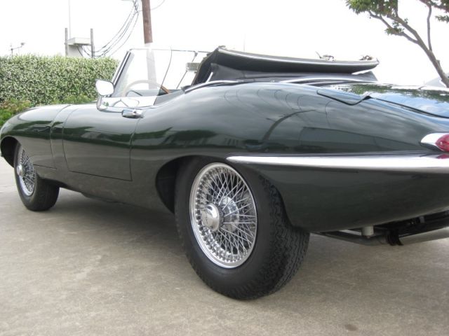 1968 Green Jaguar E-Type Convertible