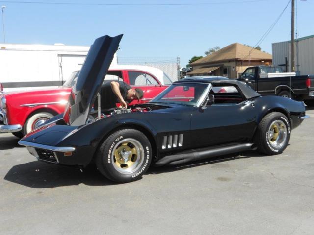 1968 Black Chevrolet Corvette Convertible