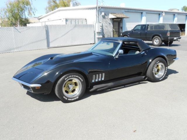 1968 Black Chevrolet Corvette Convertible