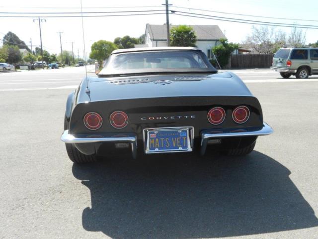 1968 Black Chevrolet Corvette Convertible