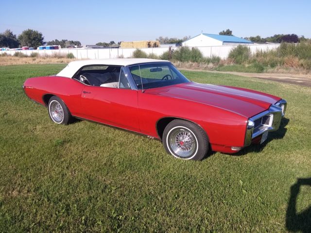 1968 Red Pontiac Le Mans Convertible