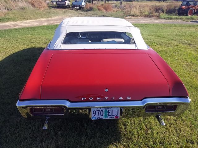 1968 Red Pontiac Le Mans Convertible