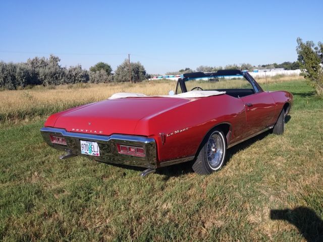 1968 Red Pontiac Le Mans Convertible