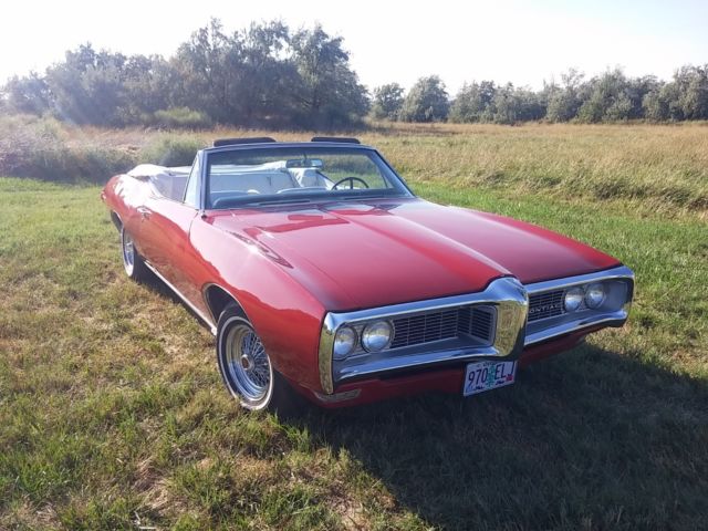 1968 Red Pontiac Le Mans Convertible