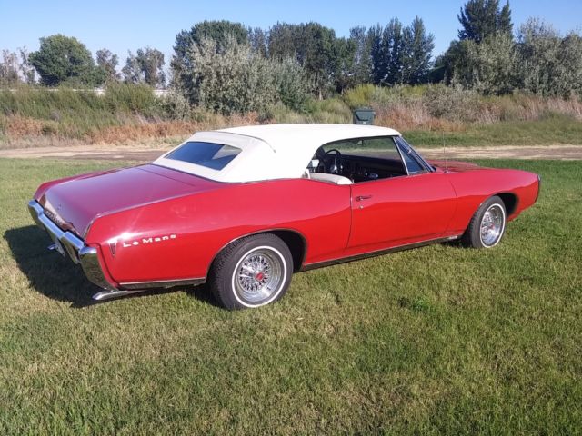 1968 Red Pontiac Le Mans Convertible
