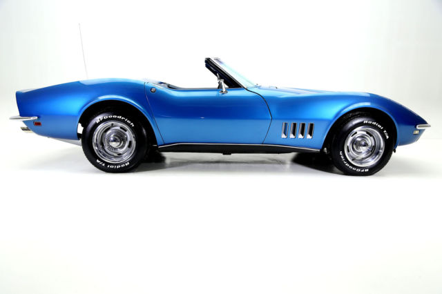 1968 Blue Chevrolet Corvette Convertible