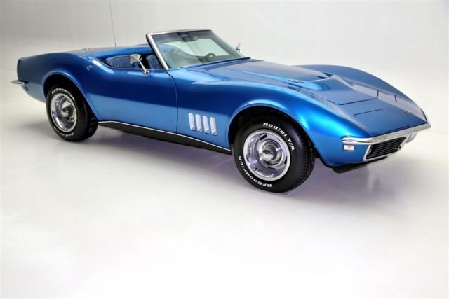 1968 Blue Chevrolet Corvette Convertible