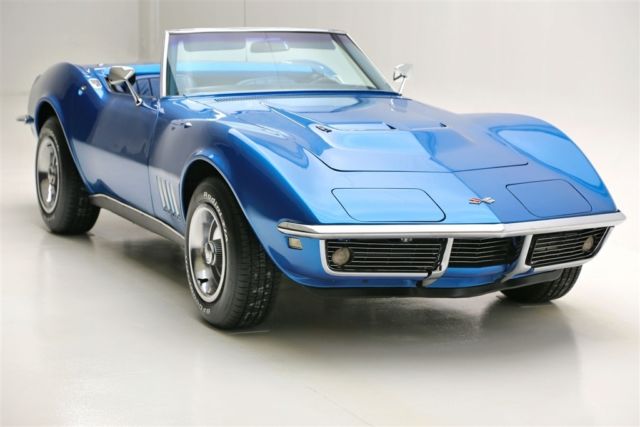 1968 Blue Chevrolet Corvette Convertible