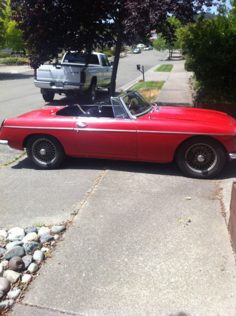 1968 Red MG C Convertible