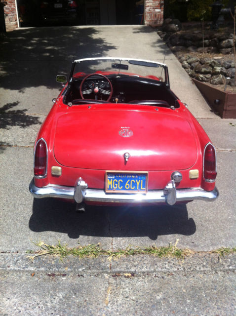 1968 Red MG C Convertible