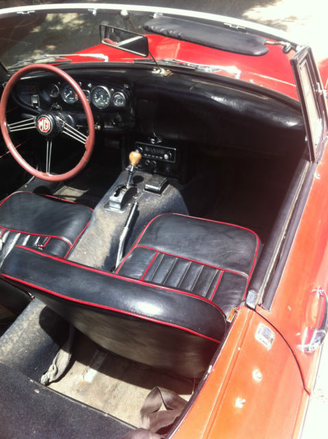 1968 Red MG C Convertible