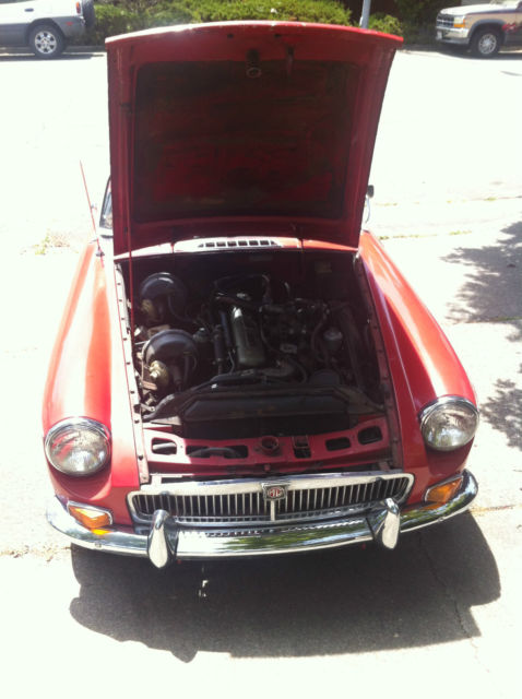 1968 Red MG C Convertible