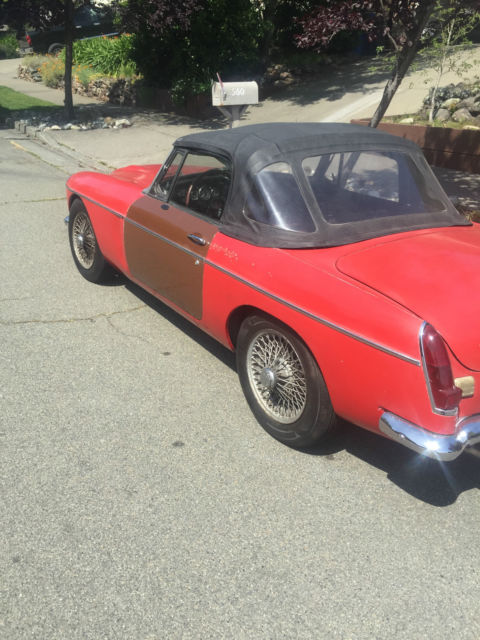 1968 Red MG C Convertible