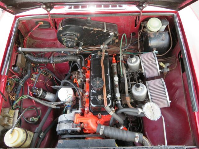 1968 Red MG MGB Convertible