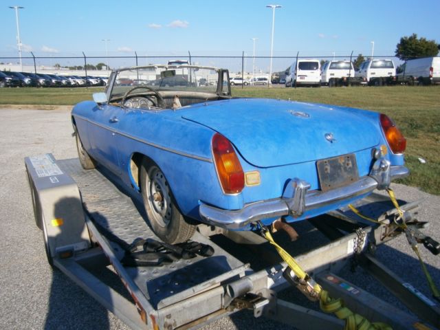 1968 Blue MG MGB Convertible