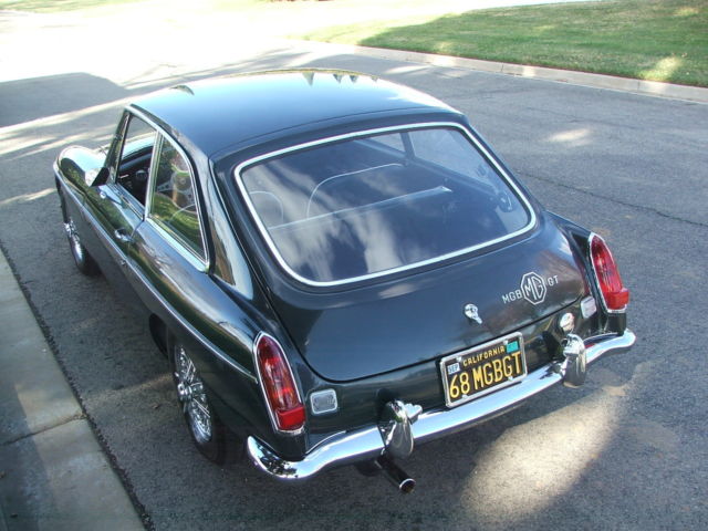 1968 Green MG MGB Fastback