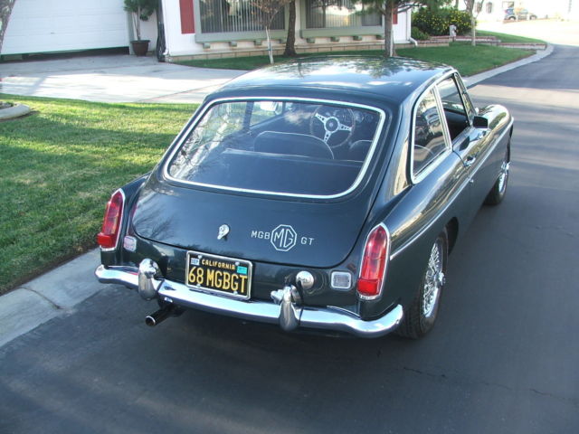 1968 Green MG MGB Fastback